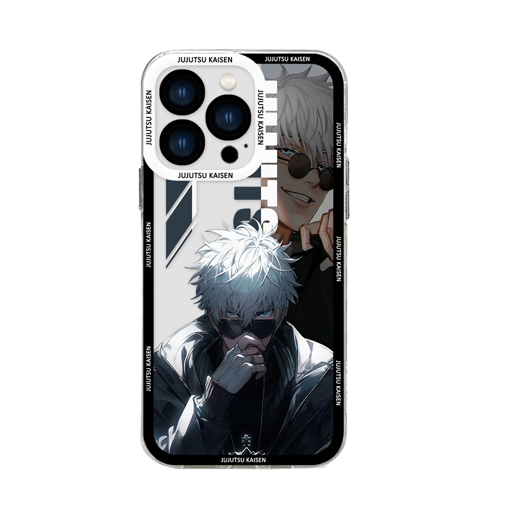 Custodia per telefono Anime Jujutsu Kaisen per Redmi Note 12 11 10 9 Pro 7 8 9C 10C 12C 13C 4G 5G Cover trasparente in Silicone morbido