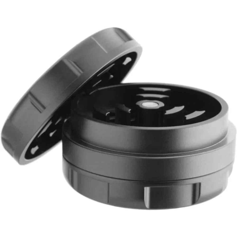 2-layer 63mm Herbal Tobacco Grinder Herb Metal Rolling Tray Kit Smoking Set Plastic Roller Maker Storage Tube
