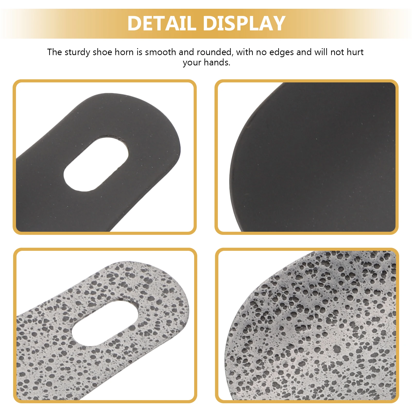 

6pcs Metal Shoehorn Long Handle Easy Shoe Wearing Portable Home Use Durable PP Stainless Steel Shoe Helper Tool Horns