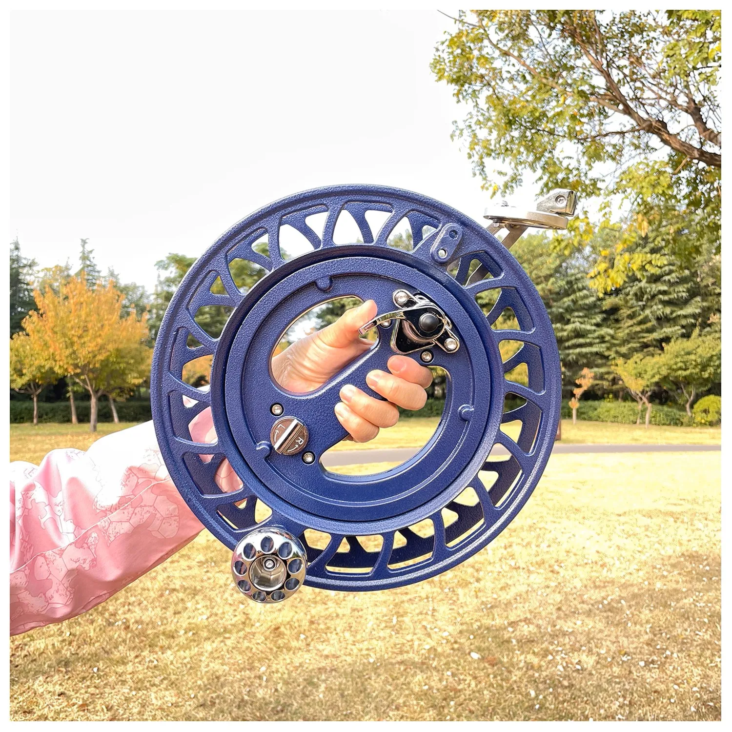 Grand cerf-volant gonflable amusant en plein air, bobine métallique pour adultes, roue de cerf-volant professionnelle pour gros cerf-volant, jouets d'extérieur volants