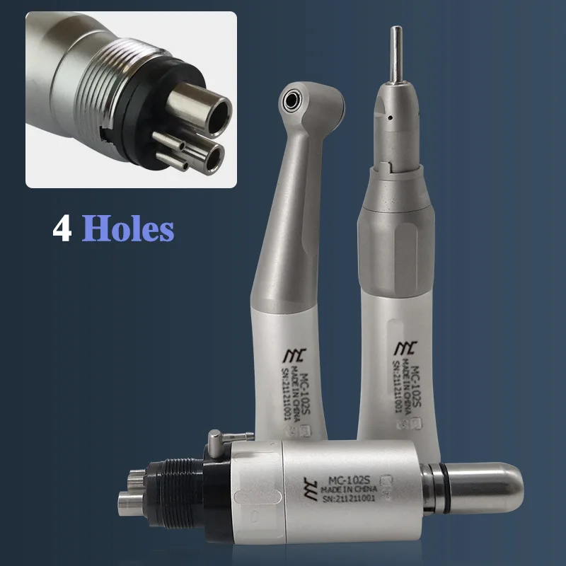 FX Style Dental Low Speed Straight Handpiece And FX25 1:1 Contra Angle Air Motor 2/4 Hole With Ball Bearing