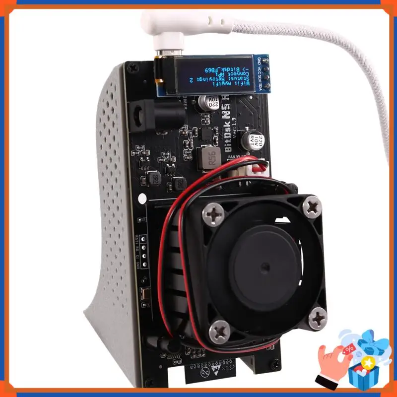 

Compact Bitaxe BM1397 BTC Solo Miner, 200Gh/S ASIC Chipset, EU Plug For Energy-Efficient Bitcoin Mining