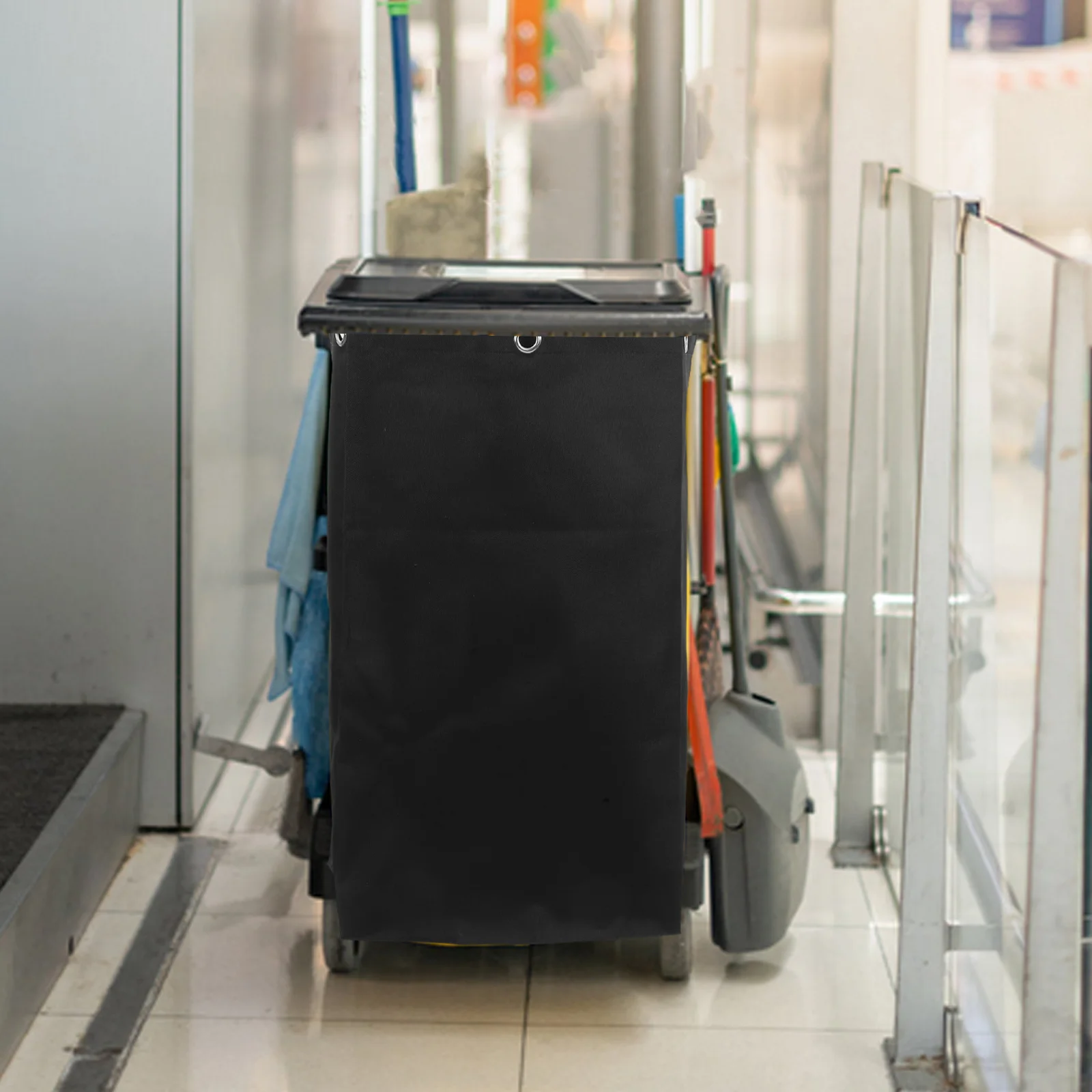 

Janitorial Cleaning Cart Bag Housekeeping Replacement Lightweight Oxford Fabric Large Capacity Organizer Utility Tote