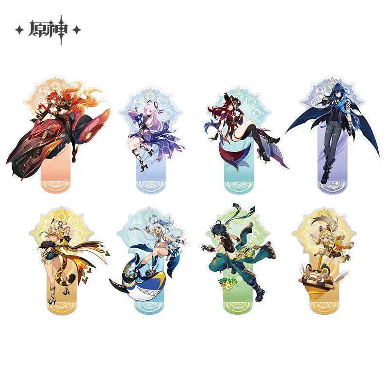 miHoYo Game Official Genshin Impact Natlan Series Figure Acrylic Stand  Mualani Kinich Kachina Ororon Ornament Cosplay Xmas Gift
