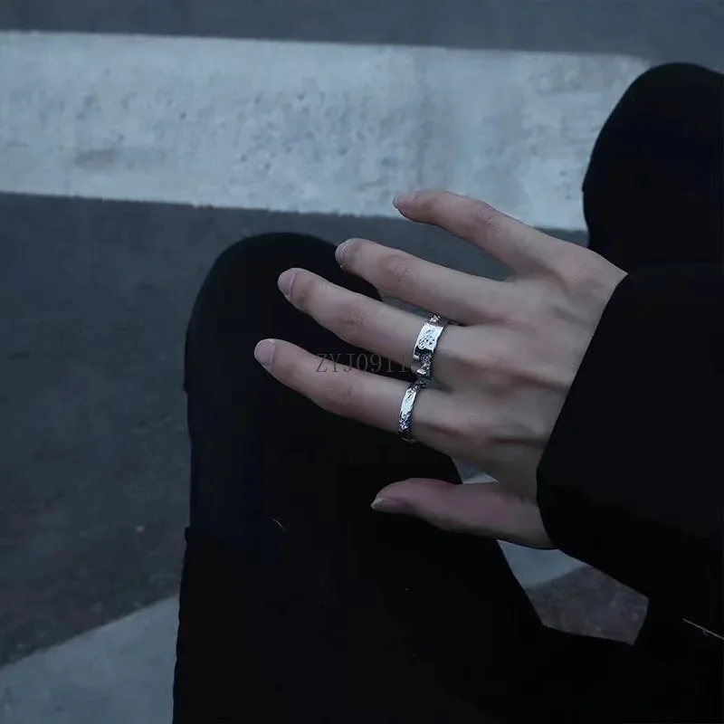 Модное модное преувеличенное кольцо в стиле панк, простой стиль, женский крутой дизайн, креативный женский ювелирный подарок золотого, серебряного цвета