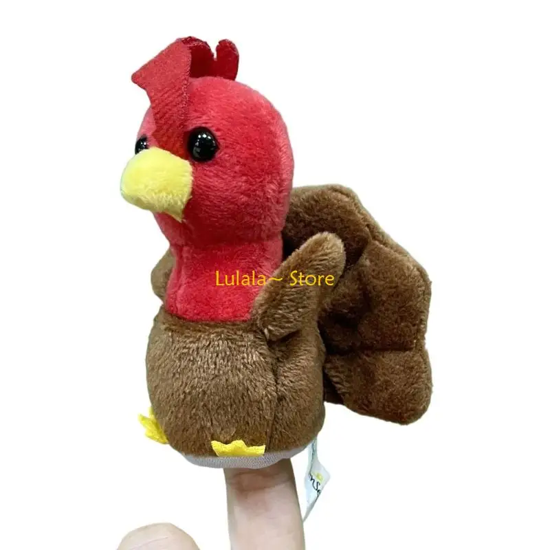 Y4QA Stuffed Animals Finger Puppet Story Telling Activity Toy for Parents Kids Fun