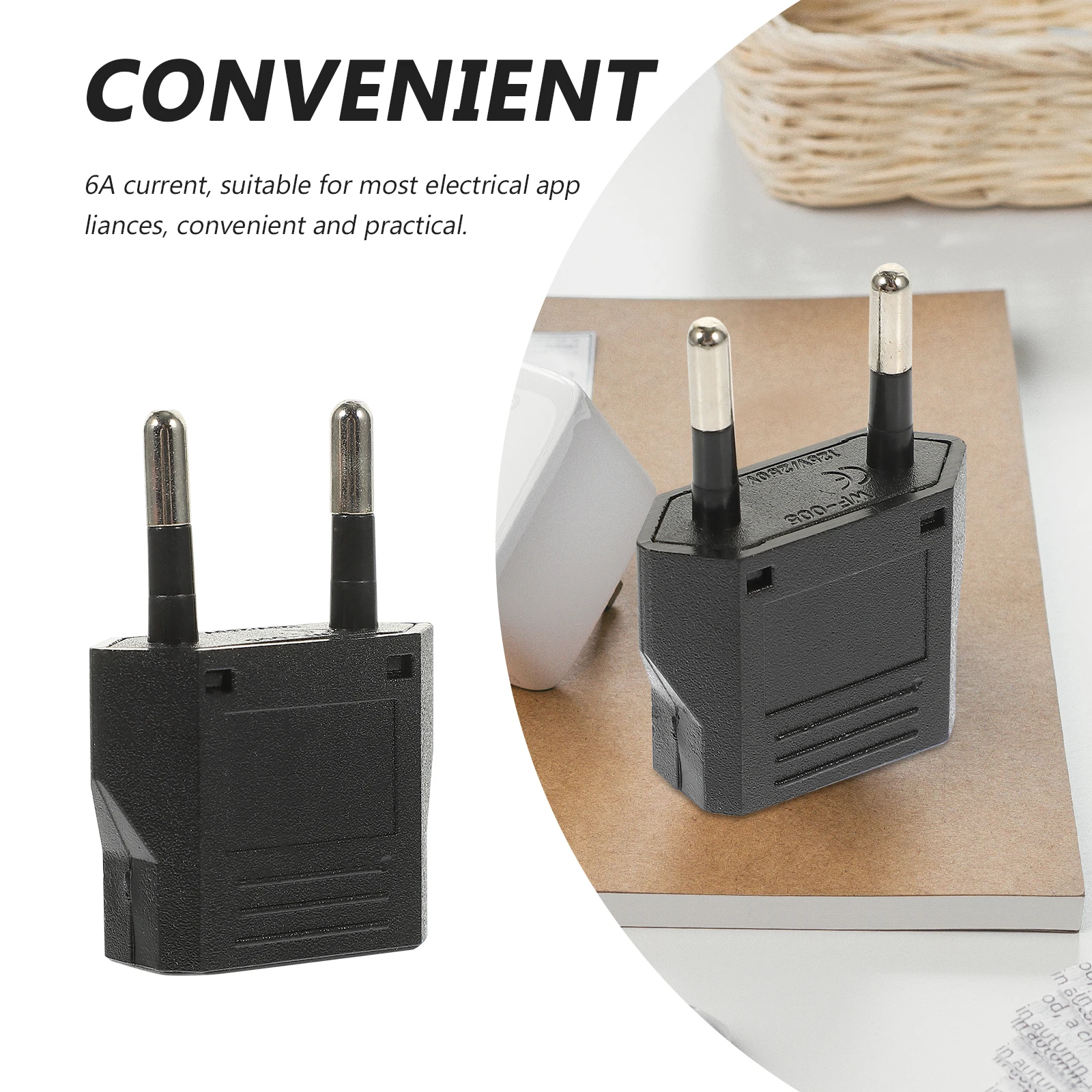 

Multi-Functional European Adapter 6A Plug Converter Wall Power Adapter For Travel Small Portable Universal Converter Us Eu