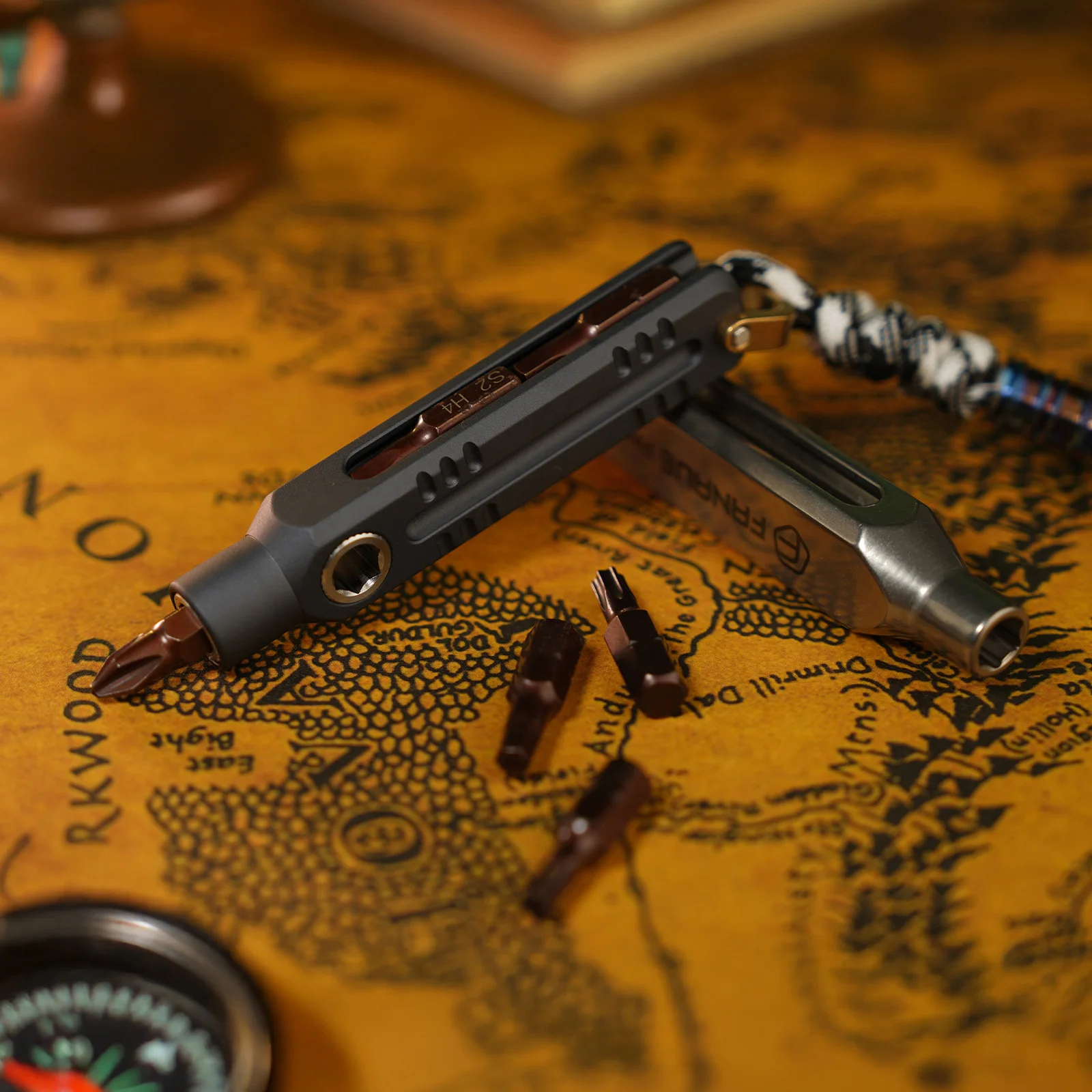 ชุดไขควงพับได้แบบพกพา FANAUE: เครื่องมือซ่อมและถอดประกอบแบบพกพา, ประแจหกเหลี่ยมอเนกประสงค์สำหรับใช้ในบ้าน