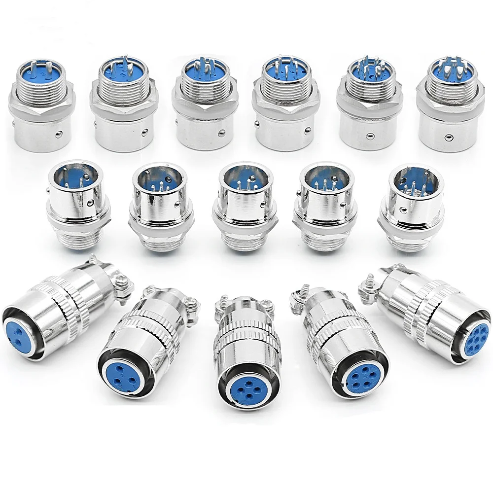 XS12 Aviation connector push-pull circular quick connector 2/3/4/5/6/7PIN Gold plated contact Male and Female plug