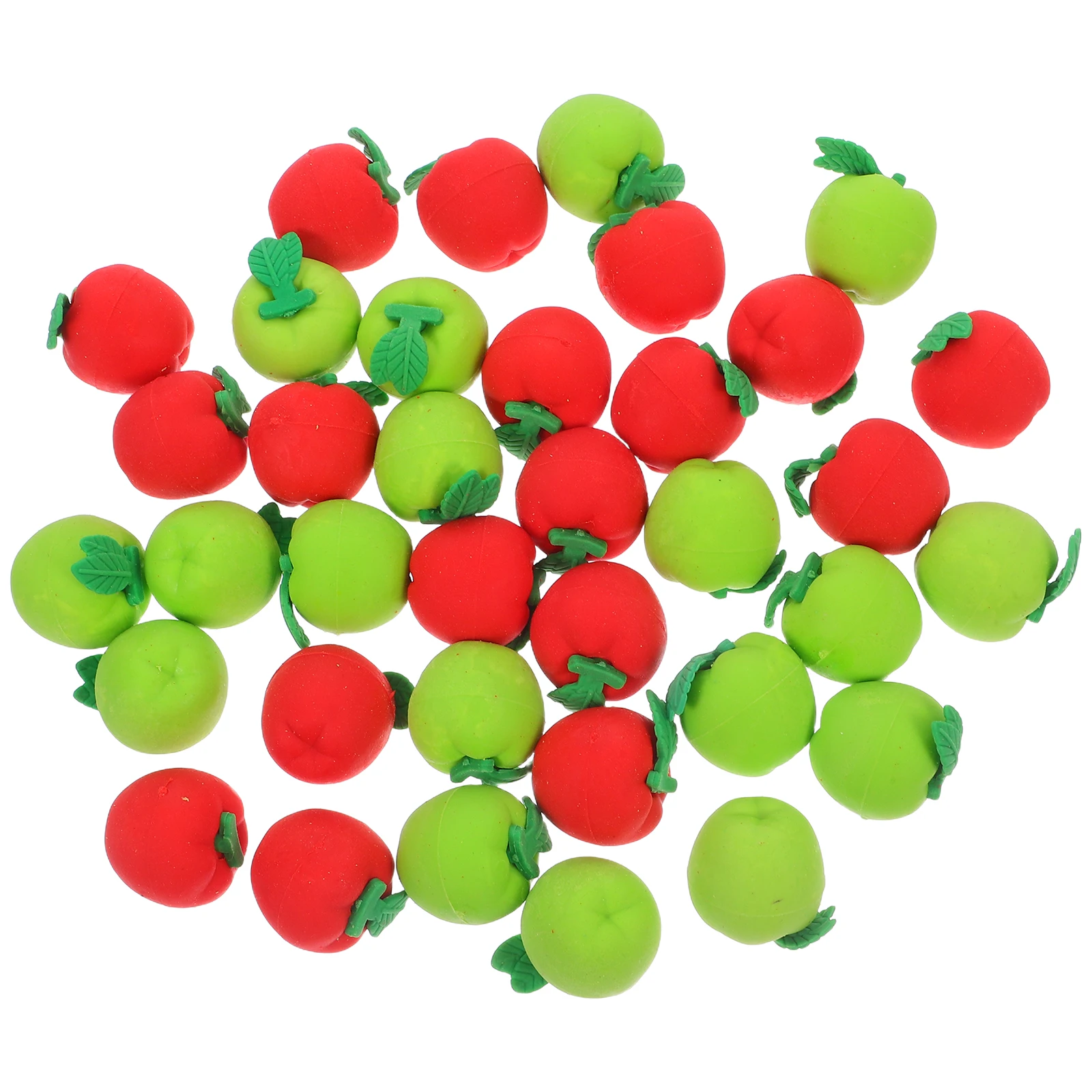 

36Pcs Apple Erasers Colorful Mini Fruit Erasers Classroom Prizes Teacher Reward Supplies Student Stationery 3D Apple Eraser