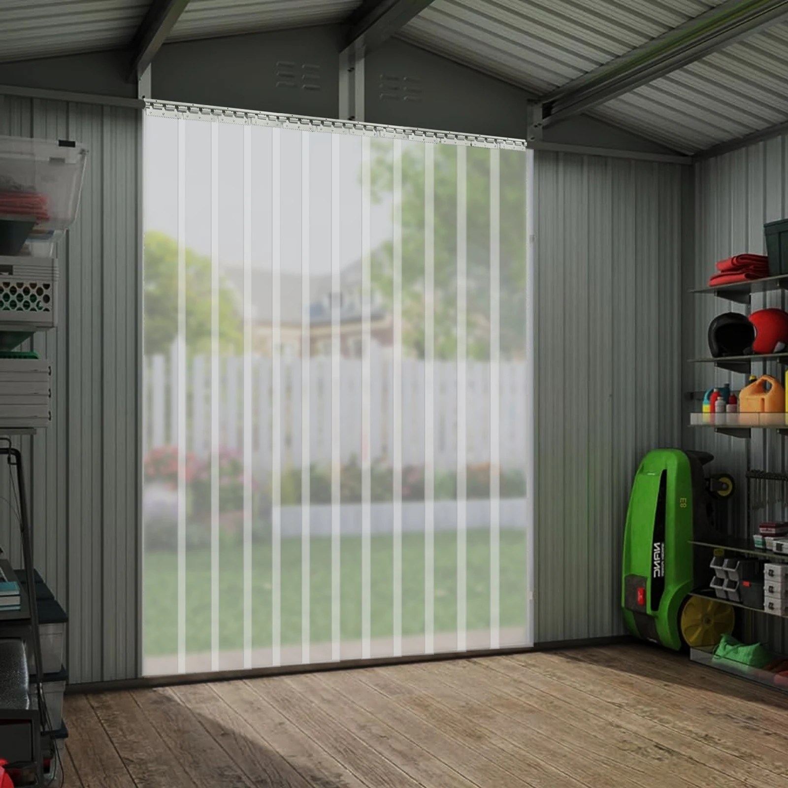 Plastic Strip Door Curtain Kit PVC Freezer Door Curtain Door Curtain for Warehouse Garage Industry