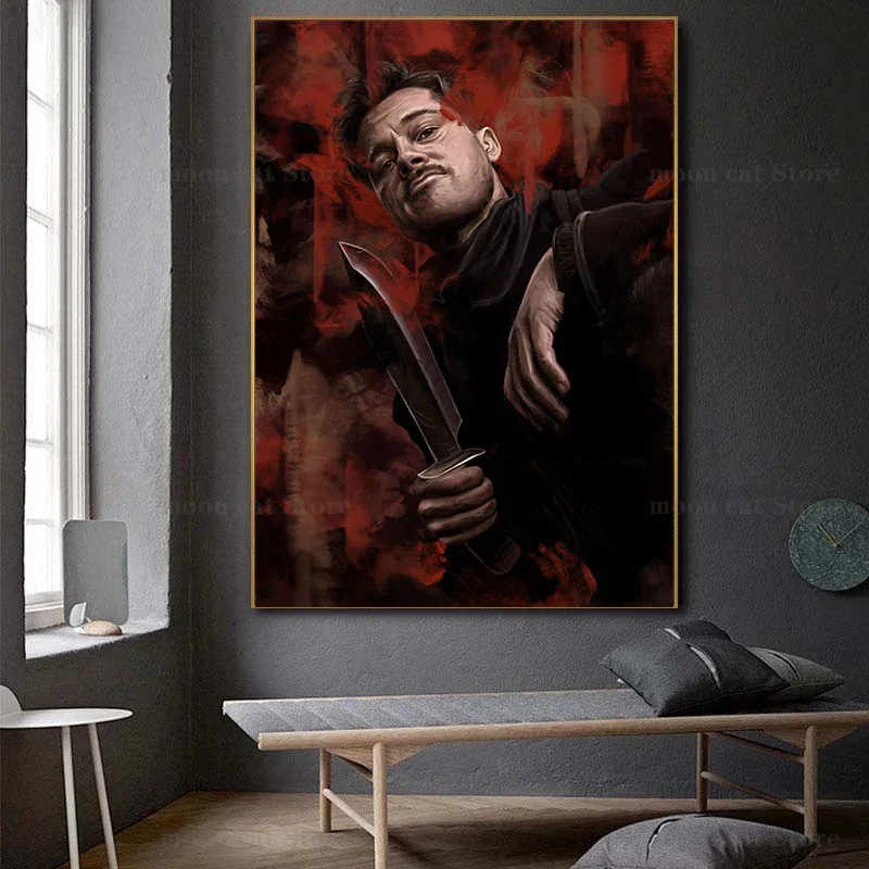 quentin-tarantino-film-poster-e-impressoes-pintura-em-tela-wall-art-pictures-home-decor-filme-classico-posters-inglourious