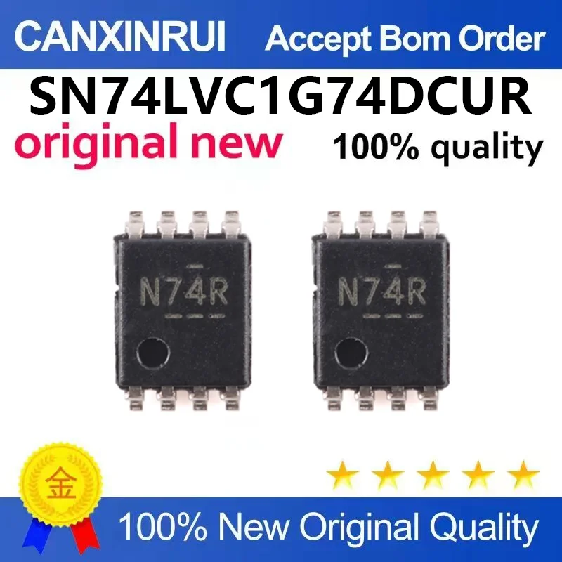 （5pcs-100pcs）Original genuine SN74LVC1G74DCUR VSSOP-8 single channel positive edge trigger D-type trigger