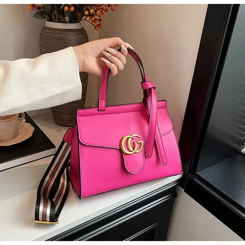 

​2025 Square Mini Bag Women Adjustable Crossbody Vegan Leather Lightweight Shoulder Tote Chic Everyday Essentials​