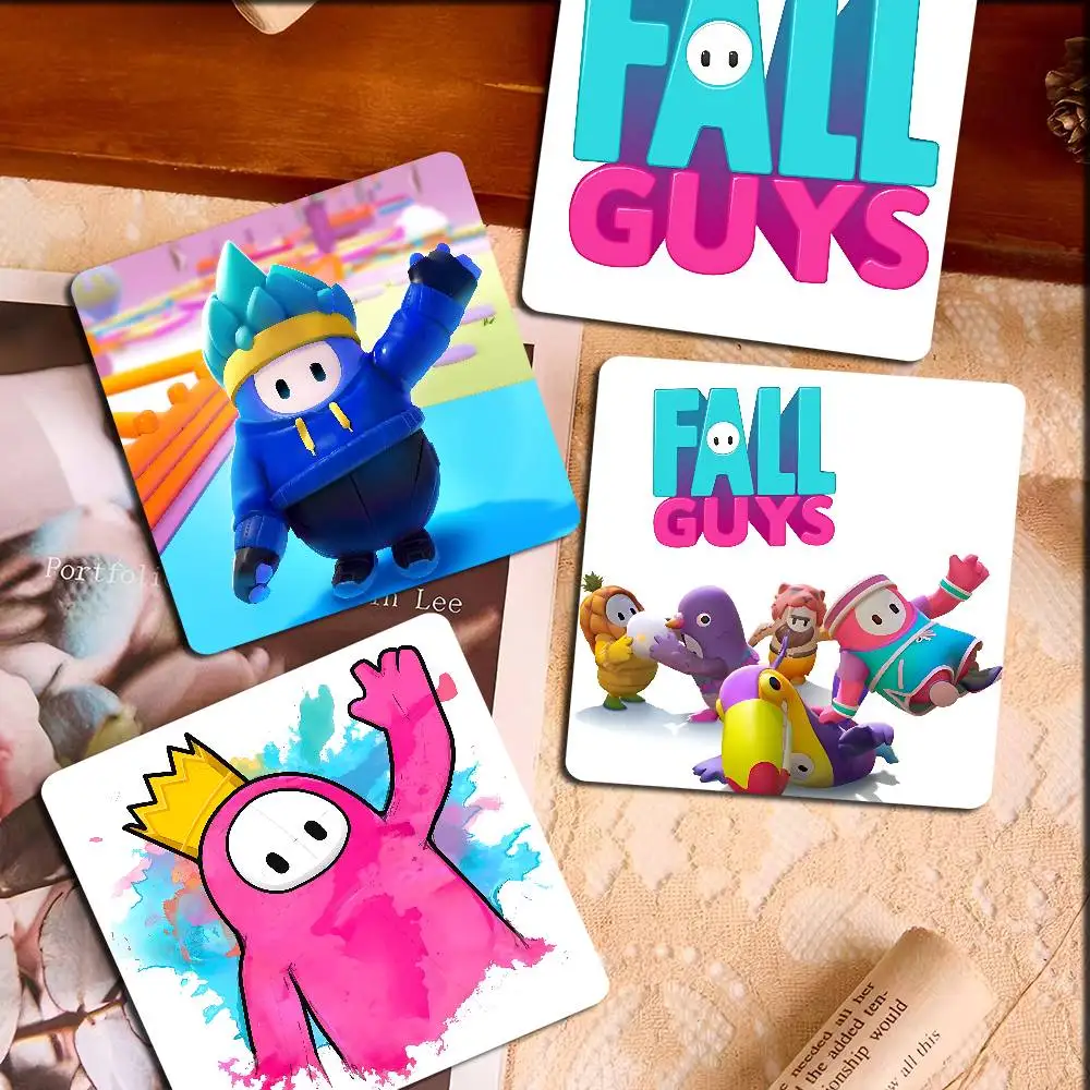 F-Fall G-Guys لعبة شخصية مغناطيس الثلاجة صور هدايا مخصصة صورة مربعة الثلاجة المطبخ ديكور المنزل Souirs