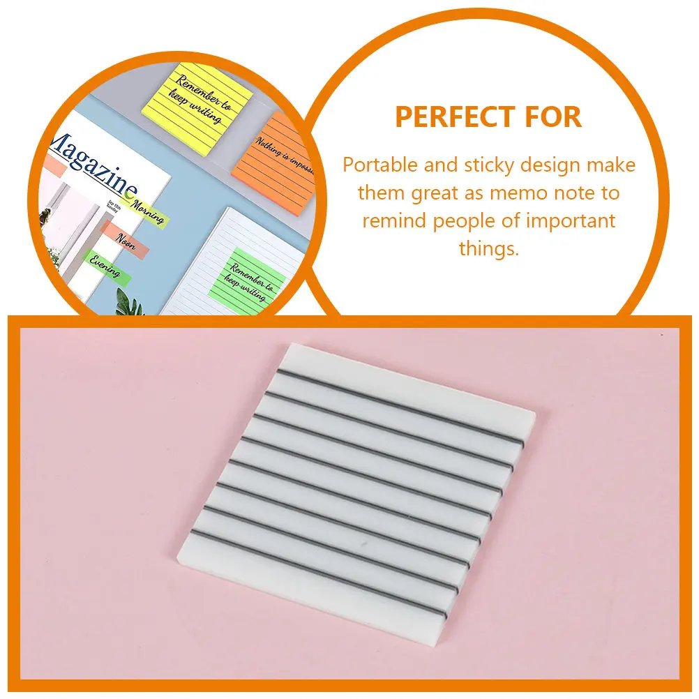 Portable Waterproof Office Memo Pads Translucent Home Shop Daily Reminders Compact Semi-transparent Adhesive