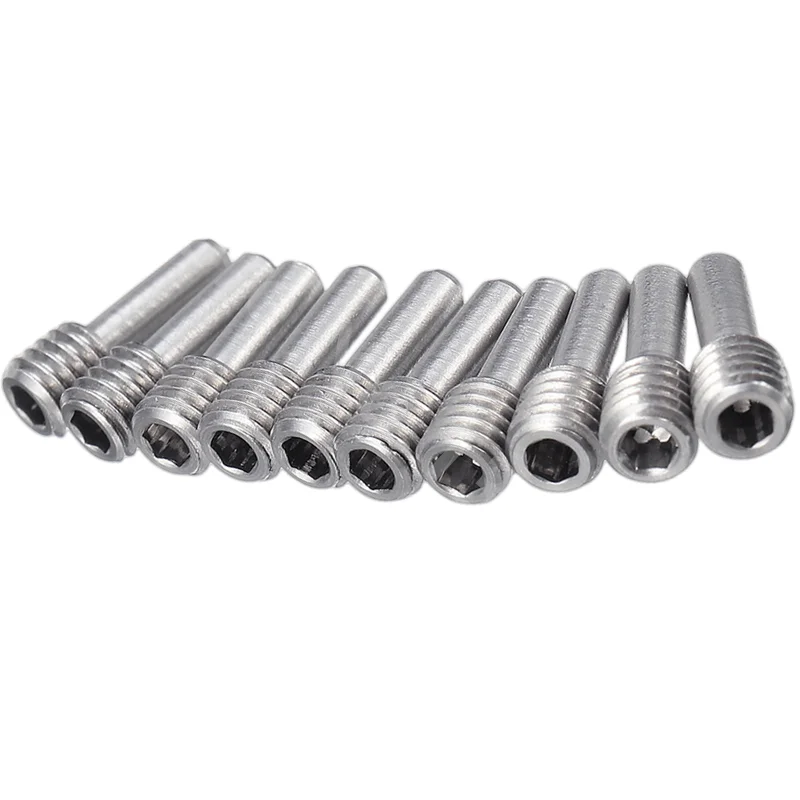 10pcs M3 M4 12mm 15mm Headless Hexagon Driveshaft Grub Head Screws for 1:10 TRX SCX10 RC Climbing Car Crawler Parts Accessories