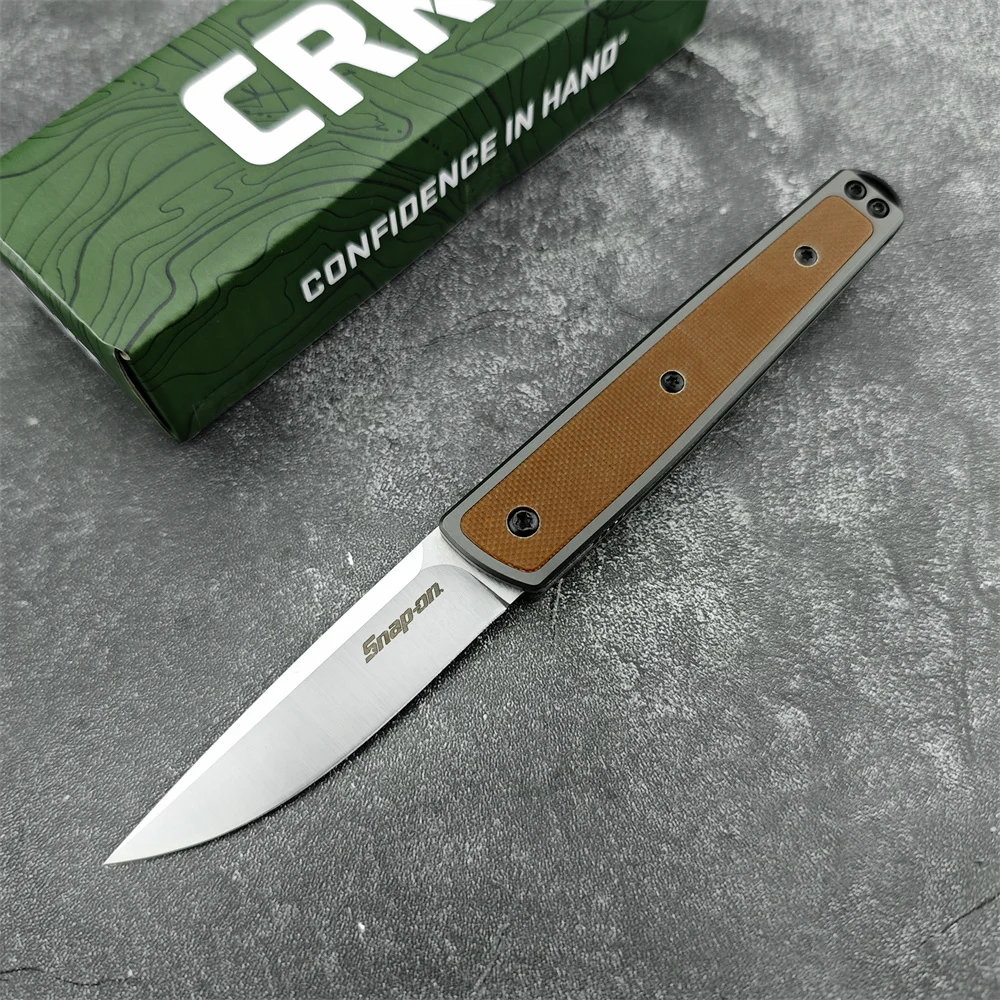 Description Picture 4 of itemMultitool 7190 Flipper Tactical Pocket Knife Bead Blasted Blade G10 Handles with GRN Inlays Portable Durable Hunting Knives