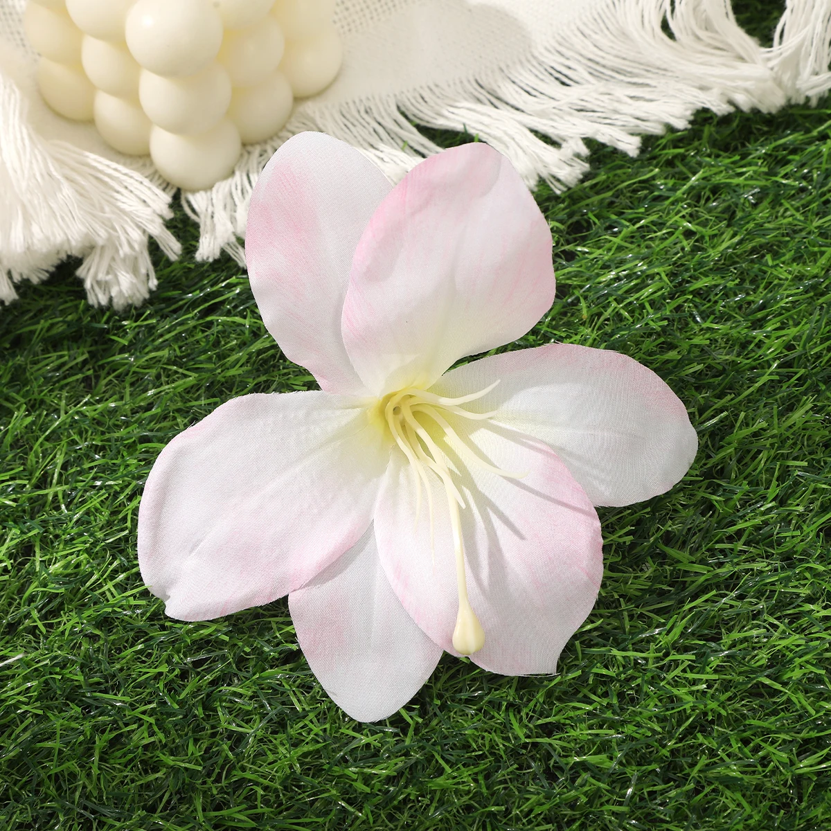 AWAYTR New Bohemia Flowers Small Hair Clips Hawaii Bridal Flowers Hair Clips Hairpins Barrette For Wedding Hair Accessories