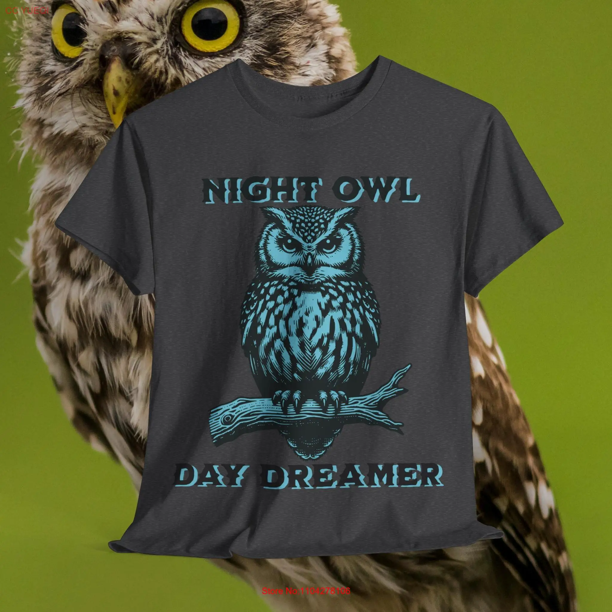 

Футболка Night Owl Day Dreamer унисекс в винтажном стиле с длинными или короткими рукавами мечты