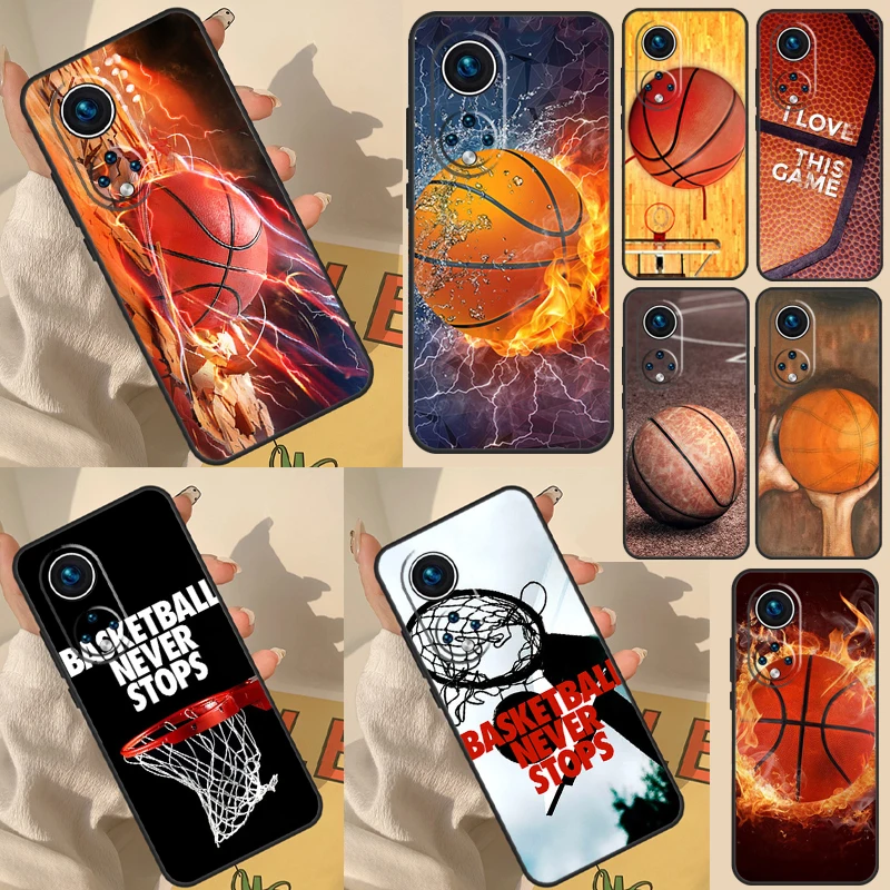 Basketball Case For Huawei Honor X8a X8 X7 X9a 50 70 90 Magic5 Lite P40 P20 P30 P60 Pro P Smart Cover