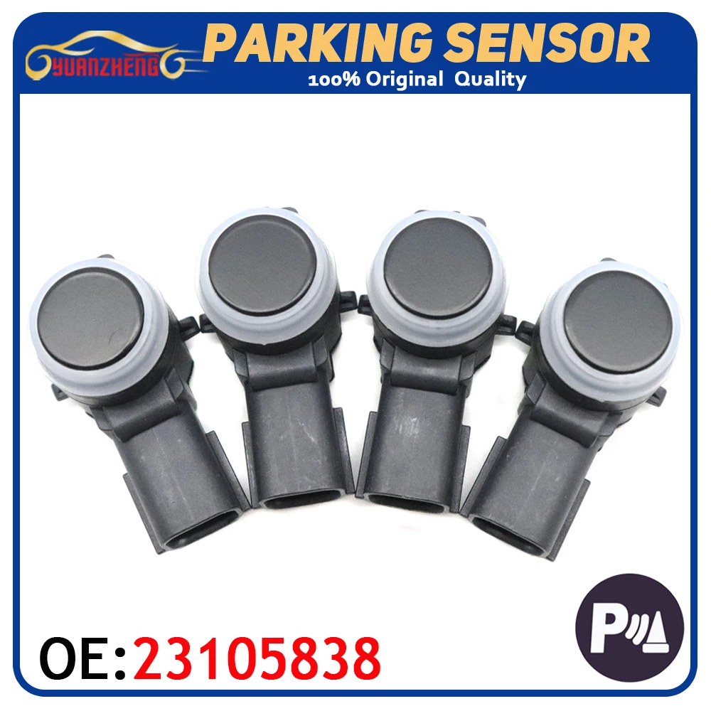 

Set of （4）Car Assist PDC Parking Sensor Bumper Reverse Assist For Cadillac 23105838