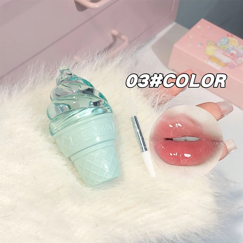 CACE Fluffy Ice Solid Lip Gloss - Glossy Shine สูตรให้ความชุ่มชื่น และลดริ้วรอยริมฝีปาก