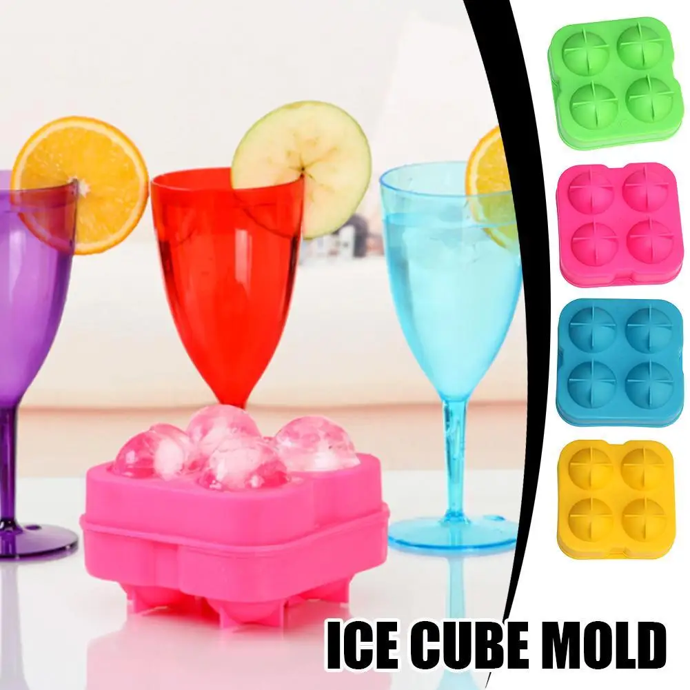 

Silicone Large Ice Molds 4.5CM Big Ice Cube Trays with Removable Lid BPA-Free Easy Release and Stackable Flexible Ice Cube