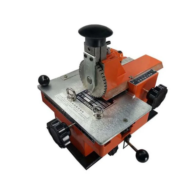 

SxhРучная машина для тиснения стали, металлический алюминиевый сплав, именная табличка, собачья бирка, удостоверение личности, штамповка этикетки, инструмент для гравировки, 1 шестерня