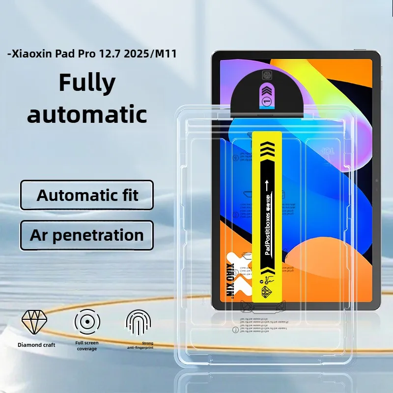 Newest 2.5D Tempered Glass For Lenovo Idea Tab Pro Case 12.7 inch Xiaoxin Pad 12.7 2025 2024 Auto Alignment Kit Tempered Glass
