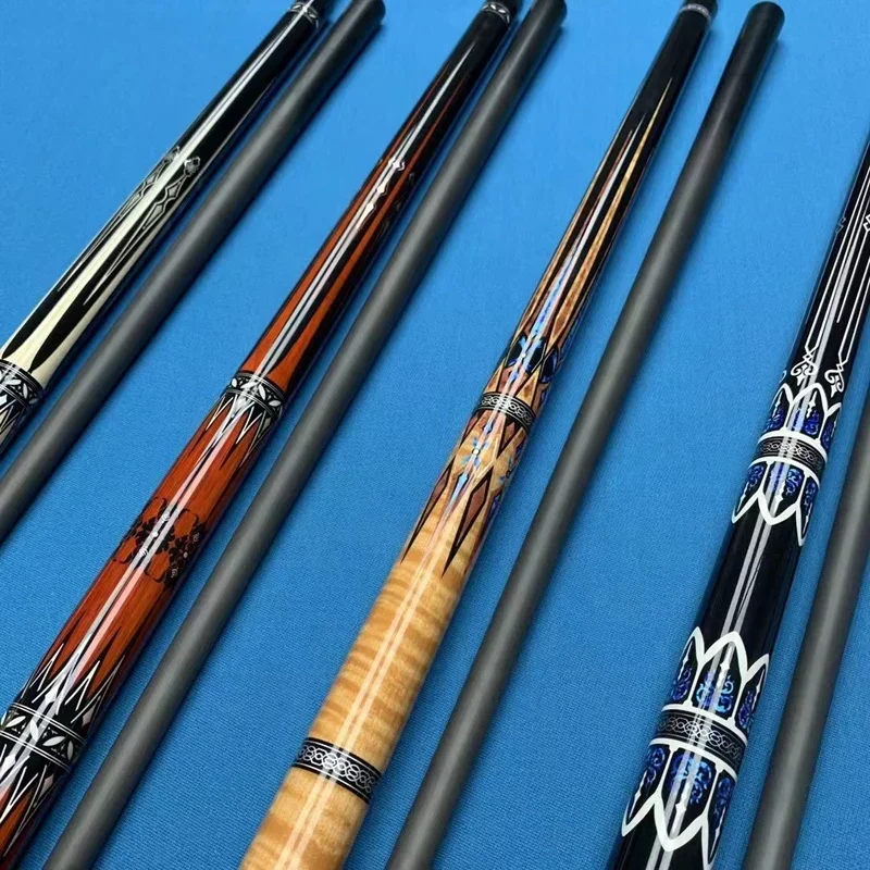 Top quality real carbon fiber 12.5mm tip, 1/2 Pool Billiard cue In Hot Sale