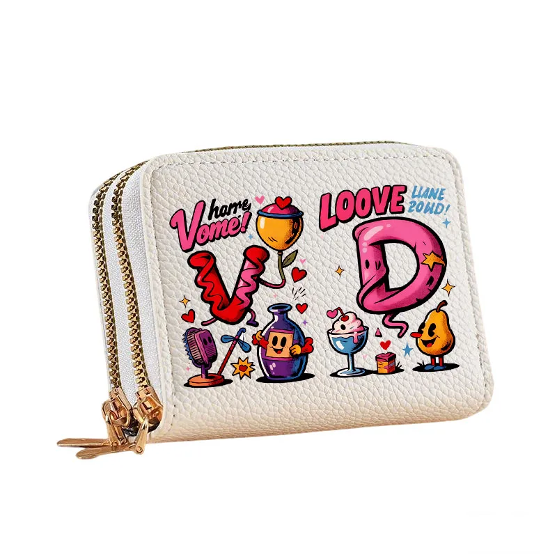 قطعة واحدة من حقيبة تخزين هدايا المهرجانات المخصصة لعيد الحب مع طبقات بسحاب مزدوج ومقصورات متعددة #2