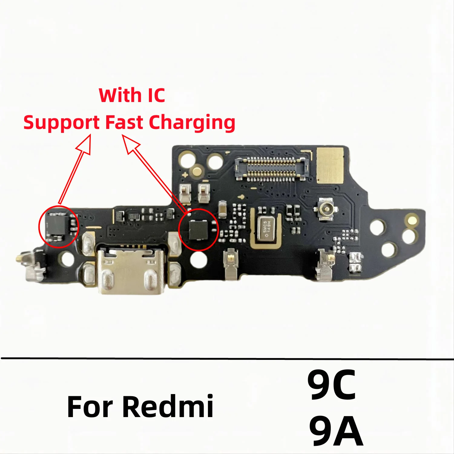 기존 USB 충전기 독 커넥터 보드 충전 포트 Redmi 9A 9C 9 K30 4G K30i 5G 용 플렉스 케이블