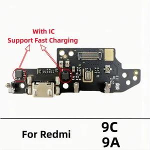 Original USB Dock Connector Board -Ladegerät, Ladeanschluss, Flex -Kabel für Redmi 9A, 9C, 9, K30, 4G, K30i, 5G 10 Hauptverkaufskabel Flex Redmi 9 - №8