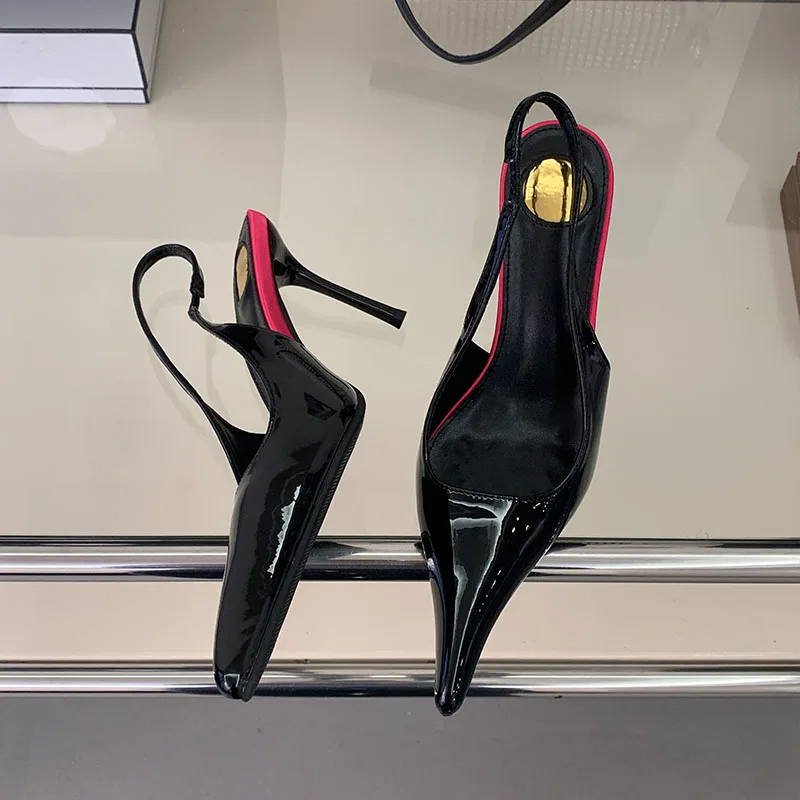 

New Sexy Dress Ladies High Heels Sandals Shoes Wedding Pumps Elegant Fashion Designer Pointed Toe Thin Heels Sandals For Women