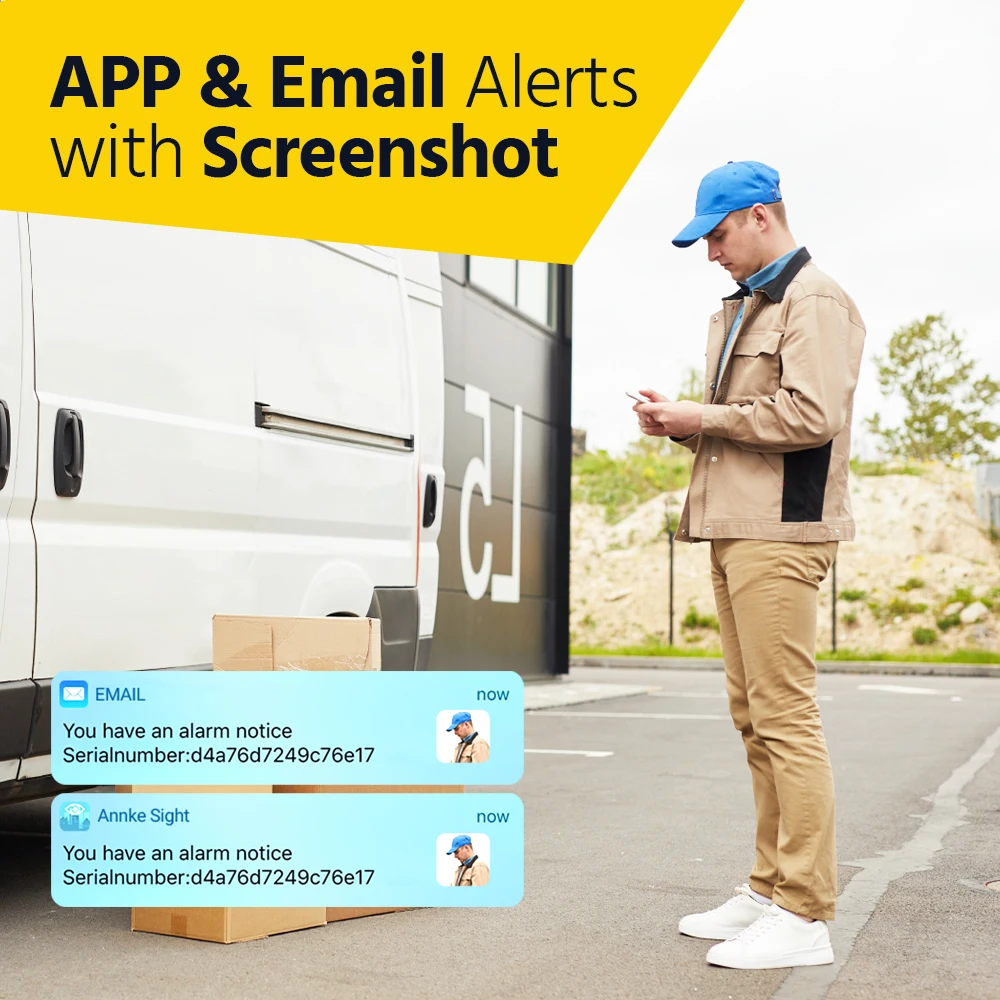 Annke 8MP نظام الدائرة التلفزيونية المغلقة اللاسلكية 16CH NVR طقم مراقبة الفيديو اتجاهين الصوت 4K poe كاميرا 2/4/6/8 قطعة كاميرات أمنية واي فاي