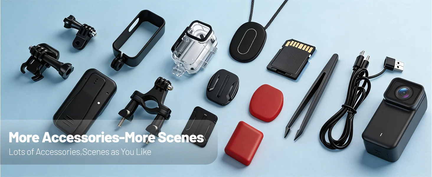 Mini Action Camera 4k Hd Wifi With 6-axis Stabilization Wearable_voghion.com