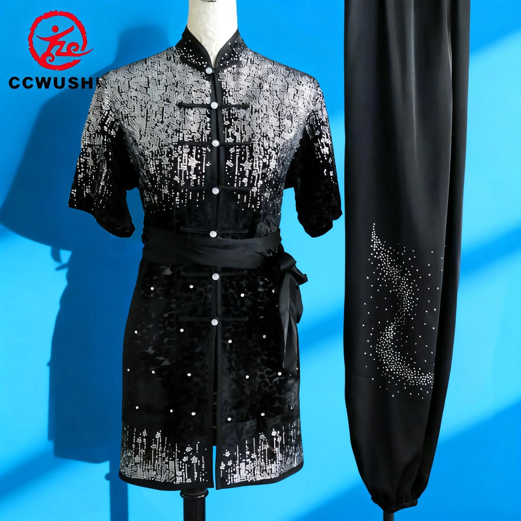 Chinesische Kung-Fu-Kostüme, Wushu-Kleidung, Changquan-Uniform, Kampfkunst-Wettkampfkleidung, bestickte Kungfu-Taolu-Kleidung, CCWUSHU – Detail 4