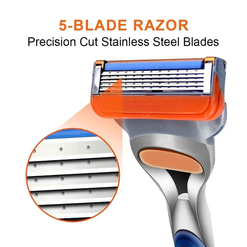 5-layer Razor Blade, Manual Razor Blade, Stainless Steel Universal Blade, Precision Cut Stainless Steel Blades Without Handle