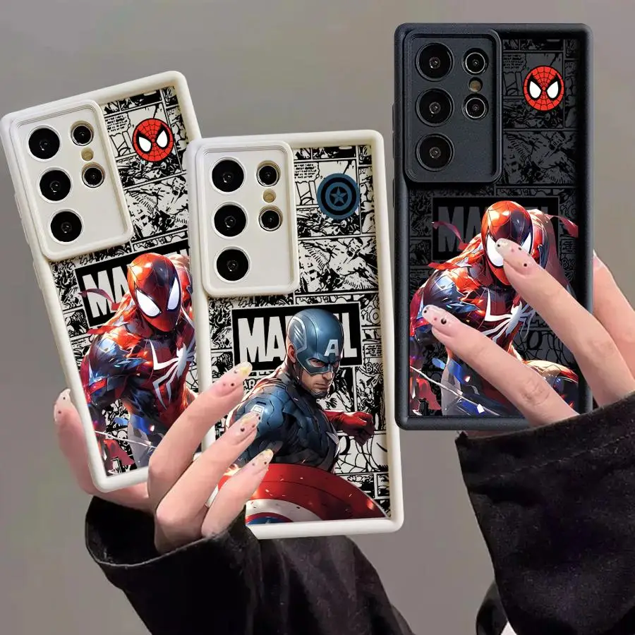 Spider Man Steve Rogers Phone Case for Samsung Galaxy S25 Ultra S24 S22 Plus S23Ultra S20 FE S21 ShockProof Cover Funda