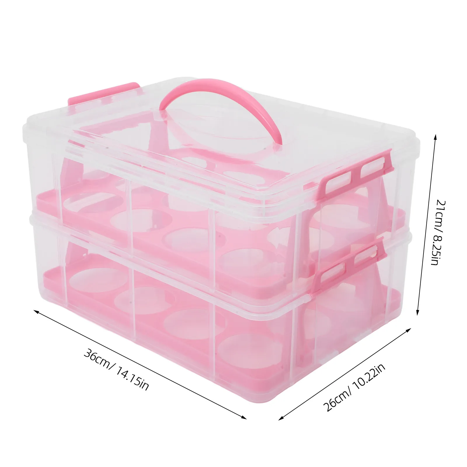 Reusable Clear Cake Carrier Box Handheld Decorative Cake Container for Birthday Party Bakery Dessert Display Storage Transport