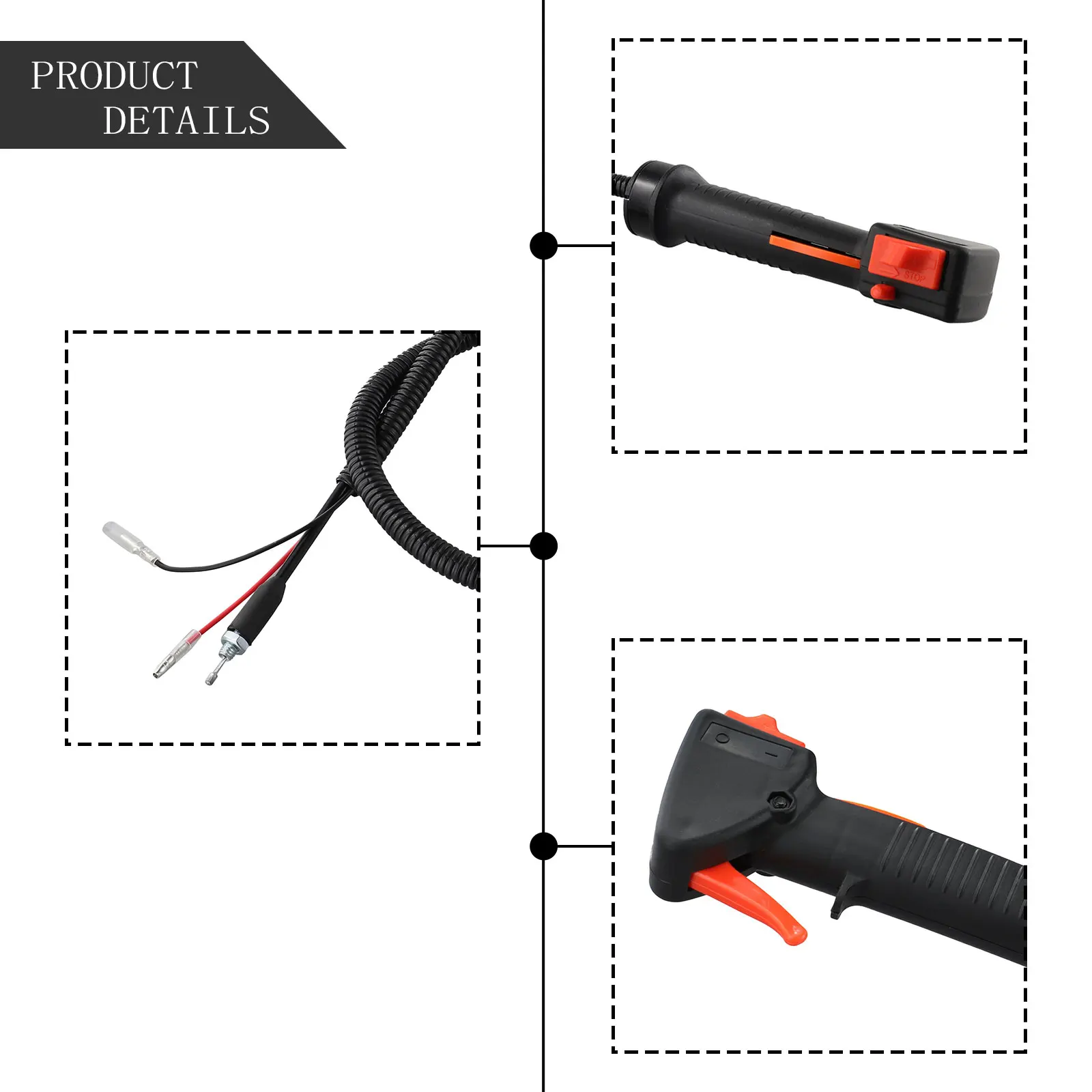 Brand New Throttle Grip Brushcutter Parts Accessories Easy Installation Repair Spare Sturdy For Timbertech MS-2TL-52