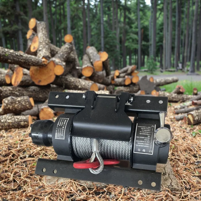 

Customized 12 ton flat hydraulic winch for recycling truck 24v steel winch for forestry logging hydraulic flat winch