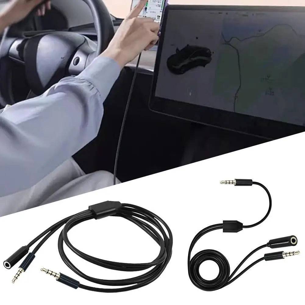 Audio Extension Cable Portable Male to Female 2 Meters 3 5mm TPU Streaming Recording Party Chat Link Audio Cord for One