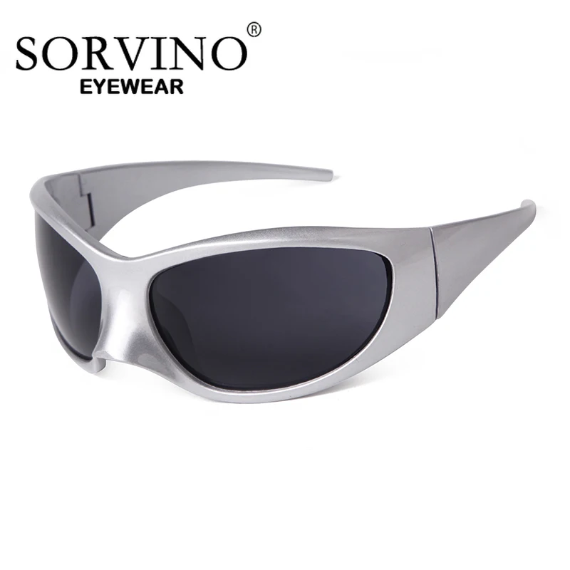 

SORVINO Y2k Punk Sports Sunglasses For Men Women Luxury Brand Designer Sun Glasses Fashion Vintage Shades UV400 Goggle Eyewear