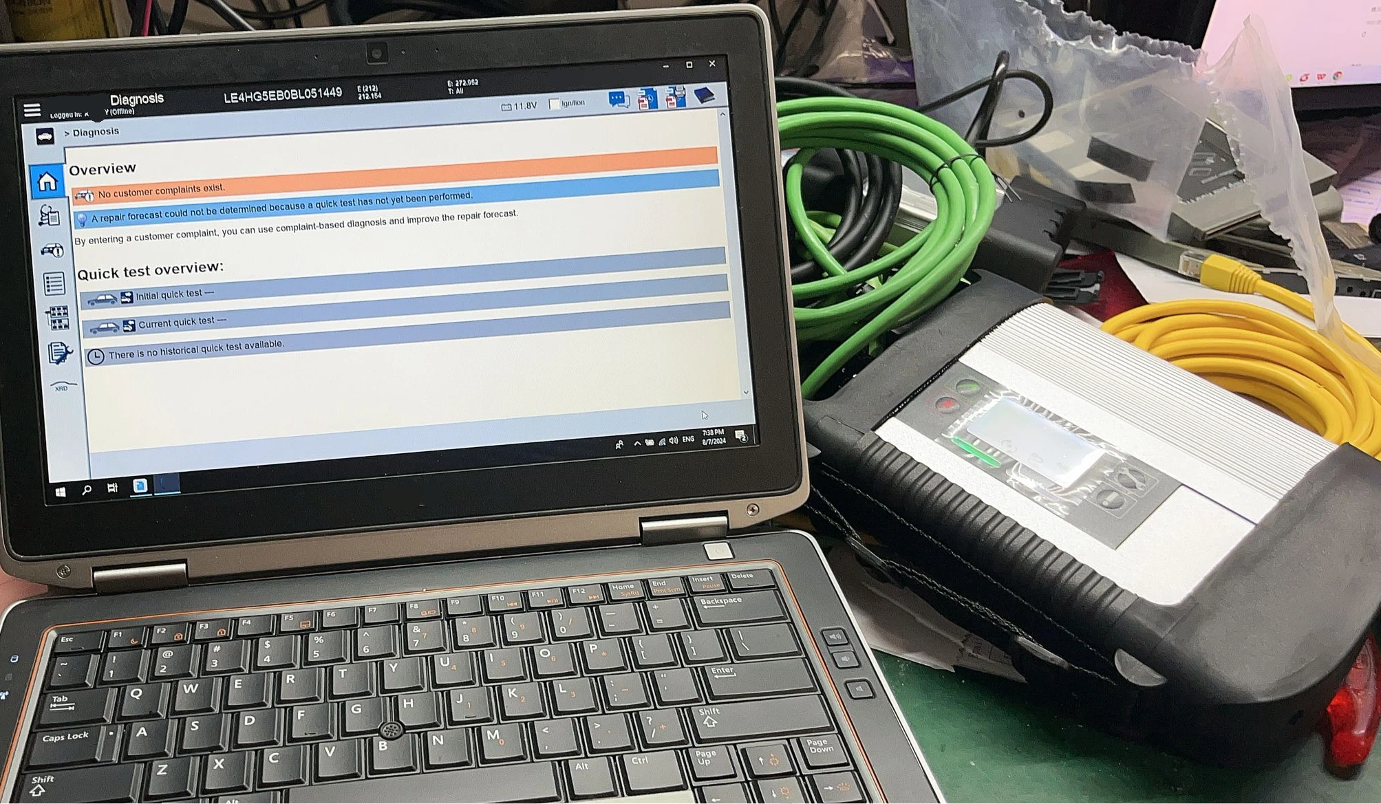 Code Scanner MB Star C4 Multiplexer Doip V12.2025 Software Wifi Connect Computer E6420 I5 8G HDD Auto Diagnose Tool for Mercedes