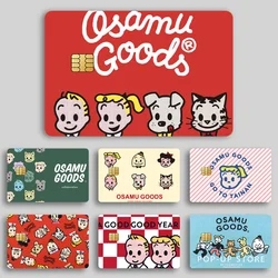 Fashion O-OSAMU G-GOODS Bank Credit Cards Bus Pass Stickers Cool Decoration Waterproof 4PCS Card
