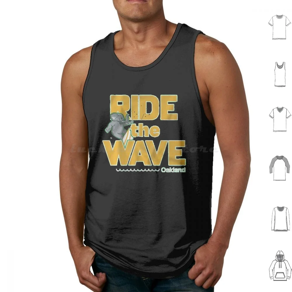 Ride The Wave Oakland Camisetas sin mangas de algodón estampado Tyler Soderstrom A J Puk Nick Allen Daulton Jefferies Logan Davidson Oakland