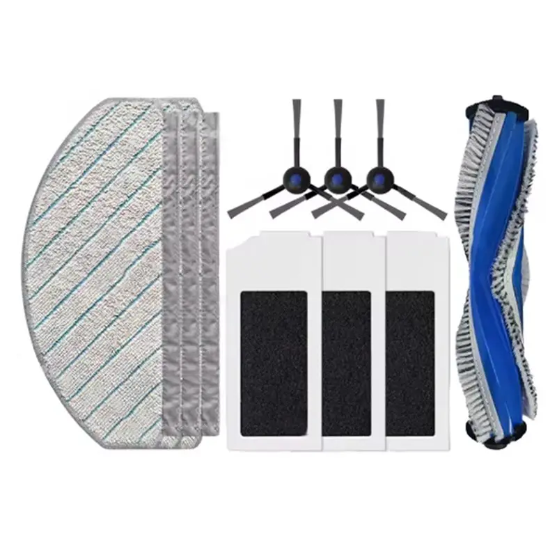 

【GARMENT】Набор из 10 сменных деталей для пылесосов Ecovacs Deebot N20/N20 Plus/N20 Pro Plus: щетки, фильтры, салфетки для уборки.