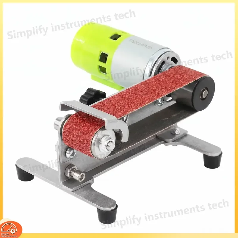 Mini Belt Sander Desktop Metal Polishing Knife Sharpener Edge Grinder Power Tool for Woodworking DIY